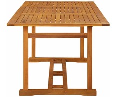 Sodo valgomojo stalas, 180x90x75 cm, akacijos medienos masyvas