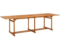Sodo valgomojo stalas, 280x90x75 cm, akacijos medienos masyvas