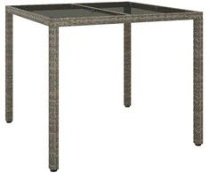 Sodo stalas Pilka 90 x 90 x 75 cm poliratanas