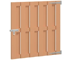 Sodo vartai 100 x 100 cm WPC ir aliuminis Ruda
