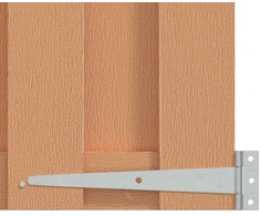 Sodo vartai 100 x 112 cm WPC ir aliuminis Ruda