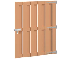 Sodo vartai 100 x 112 cm WPC ir aliuminis Ruda
