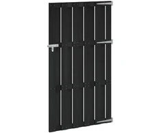 Sodo vartai 100 x 180 cm WPC ir aliuminis Juoda