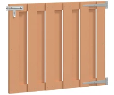 Sodo vartai 100 x 80 cm WPC ir aliuminis Ruda