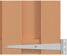 Sodo vartai 100 x 80 cm WPC ir aliuminis Ruda