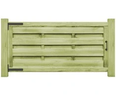 Sodo vartai, 2vnt., žali, 150x75cm, impregnuota pušies mediena