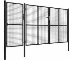Sodo vartai, antracito spalvos, 400x150cm, plienas