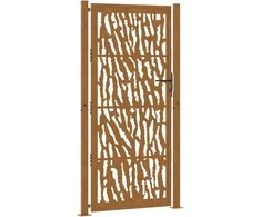 Wiesenfield Sodo vartai, 100x200 cm, atsparūs oro sąlygoms, plienas, su atbrailomis