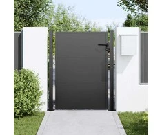 Sodo vartai Juoda 110 x 130 cm Milteliniu būdu dengtas plienas