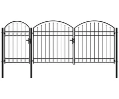 Sodo tvorelės vartai su arkiniu viršumi ASSEN 400 x 175 cm