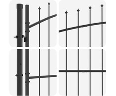 Sodo vartai Juoda 195 x 500 cm