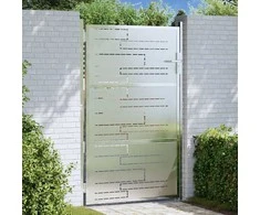 Sodo vartai 85 x 144 cm Nerūdijantis plienas Užrakintas