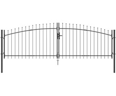 Dviejų durų vartai Woerden Pilka 400 x 199.5 cm Plienas