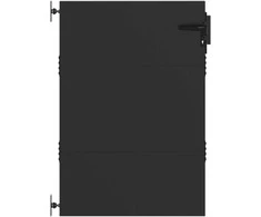 Sodo vartai Juoda 85 x 125 cm Milteliniu būdu padengtas plienas