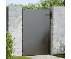 Sodo vartai Juoda 85 x 125 cm Milteliniu būdu padengtas plienas