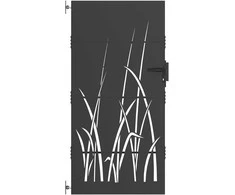 Sodo vartai Juoda 85 x 200 cm Milteliniu būdu padengtas plienas