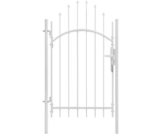 Sodo vartai Woerden, plieniniai, 1x2,45 m, balti