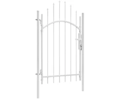 Sodo vartai Woerden, plieniniai, 1x2,45 m, balti
