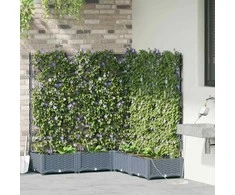Sodo vazonas 5 pcs Šviesiai Pilka 120 x 120 x 126 cm Plastmasė