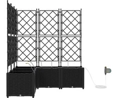 Sodo vazonas 5 vnt. Juoda 120 x 120 x 142 cm PP