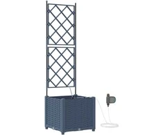 Sodo vazonas Pilka 40 x 40 x 142 cm Plastmasė
