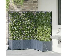 Sodo vazonas 5 pcs Šviesiai Pilka 120 x 120 x 142 cm Plastmasė