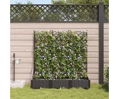 Sodo vazonas 3 pcs Juodas 120 x 40 x 126 cm Plastmasė