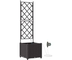 Sodo vazonas Ruda 40 x 40 x 142 cm Plastmasė