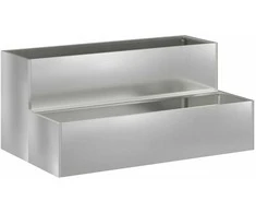 Sodo vazonas Sidabro 100 x 60 x 45 cm Cinkuota plienas