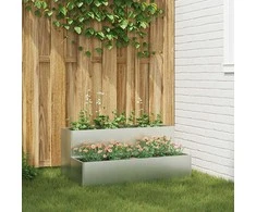 Sodo vazonas Sidabro 100 x 60 x 45 cm Cinkuota plienas