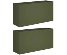 Sodo vazonas 2 vnt. Alyvuogių žalia 100 x 30 x 50 cm
