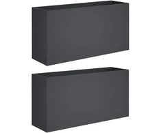 Sodo vazonas 2 vnt. Antracito 100 x 30 x 50 cm