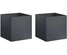 Sodo vazonas 2 vnt. Antracito 35 x 35 x 35 cm