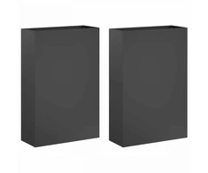 Sodo vazonas 2 vnt. Antracito 40 x 20 x 75 cm