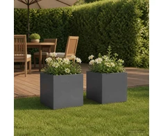 Sodo vazonas 2 vnt. Antracito 45 x 45 x 45 cm