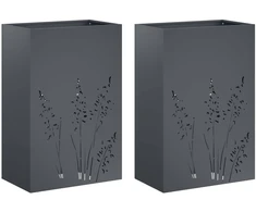 Sodo vazonas 2 vnt. Antracito 50 x 30 x 75 cm
