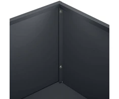 Sodo vazonas 2 vnt. Antracito 50 x 30 x 75 cm