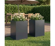 Sodo vazonas 2 vnt. Antracito 50 x 50 x 75 cm