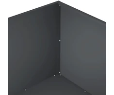 Sodo vazonas 2 vnt. Antracito 60 x 60 x 40 cm