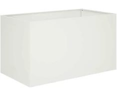 Sodo vazonas 2 vnt. Balta 100 x 50 x 50 cm