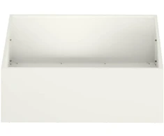 Sodo vazonas 2 vnt. Balta 60 x 60 x 20 cm