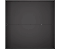 Sodo vazonas 2 vnt. Juoda 100 x 100 x 20 cm