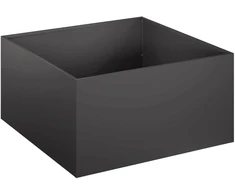 Sodo vazonas 2 vnt. Juoda 60 x 60 x 30 cm