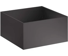 Sodo vazonas 2 vnt. Juoda 60 x 60 x 40 cm