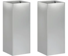 Sodo vazonas 2 vnt. Sidabrinė 20 x 20 x 40 cm