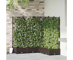 Sodo vazonas 5 vnt. Ruda 120 x 120 x 125,5 cm PP
