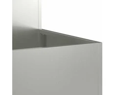 Sodo vazonas Sidabro 80 x 80 x 48 cm Galvanizuotas plienas
