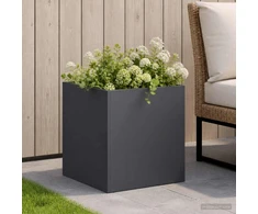 Sodo vazonas Antracito 20 x 20 x 20 cm Šaltai valcuotas plienas
