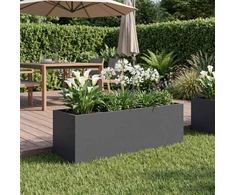 Sodo vazonas Antracito 40 x 20 x 20 cm Šaltai valcuotas plienas