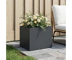 Sodo vazonas Antracito 40 x 30 x 30 cm Šaltai valcuotas plienas